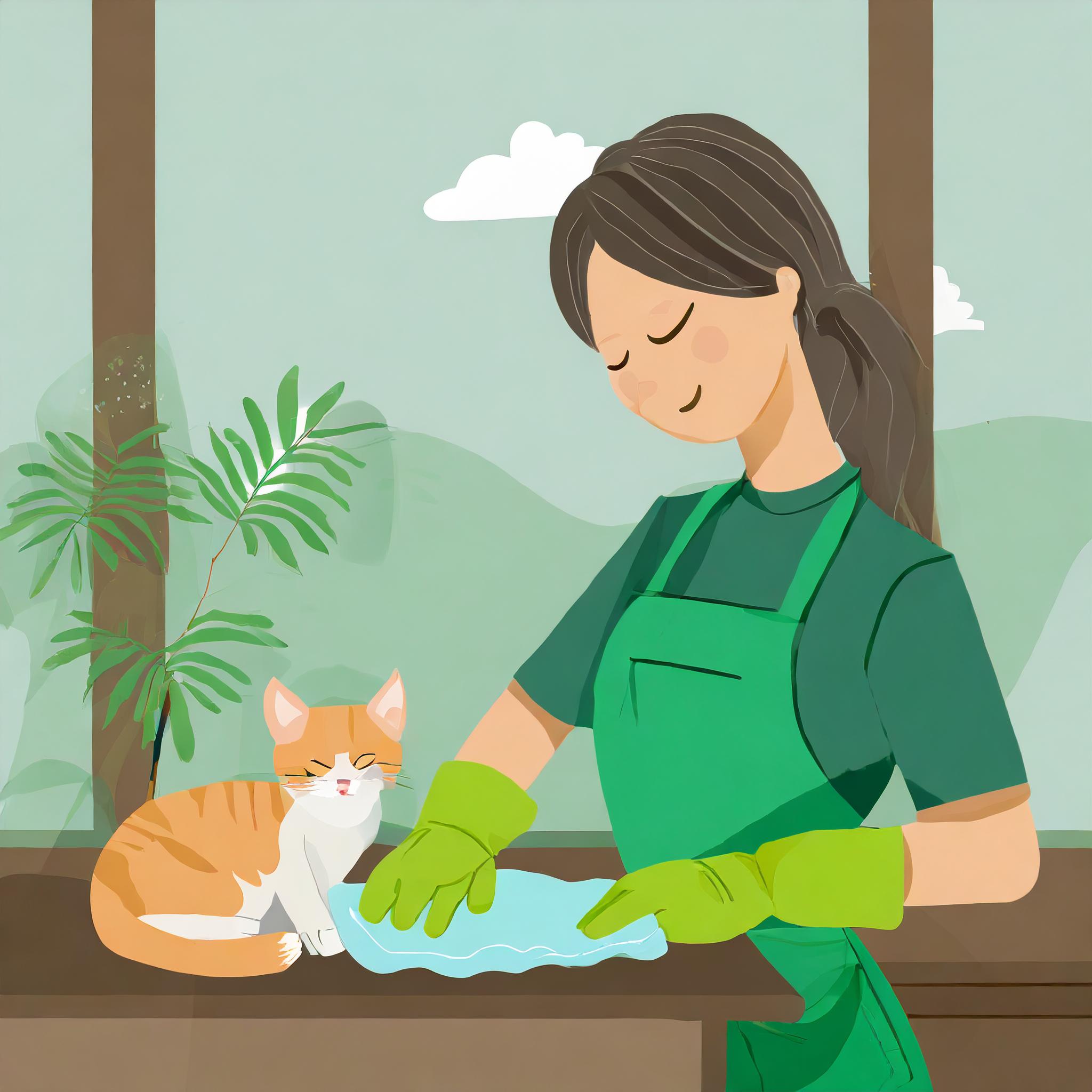 eco-friendly-cleaner-near-a-kitten